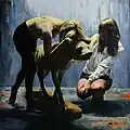 The Waking Spell, Oil on Linen, 2011, 2m x 2m