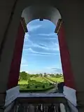 The garden of Cooch Behar Palace as seen from 1st floor