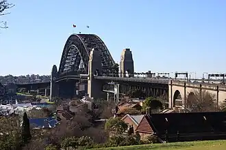 Sydney Harbour Bridge, viewed from Observatory Hill. 2009