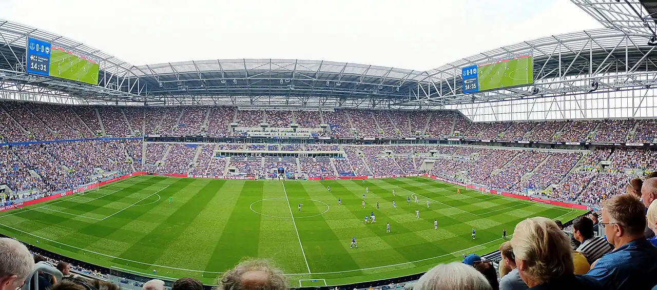 Panoramic stitch of the stadium's interior.