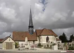 The church in Thennelières