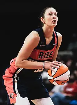 Theresa Plaisance shooting a free throw with the Washington Mystics