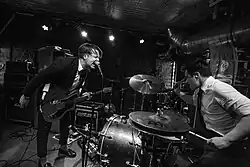 Josh Scogin and Nikko Yamada of '68 performing in February 2018