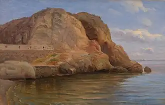 Coastal scene, possibly Capri (1833)