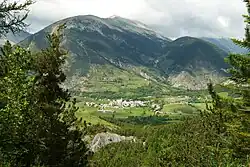 A general view of the village of Thorame-Basse