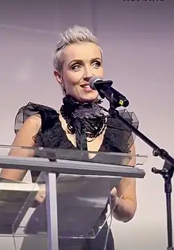Thordis Elva at a book event in November 2024