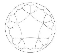 Tiling with pentagons formed from 10 (2,5,5) triangles