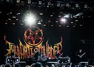Thy Art Is Murder performing at Rock am Ring in 2018