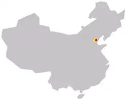 Location of Italian concession of Tianjin