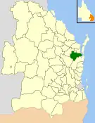Location within Queensland