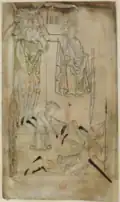 F. 8v, David, facing Goliath