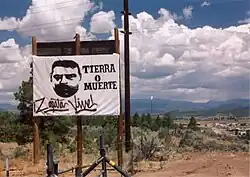 Image 11Tierra O Muerte – Land or Death. Legal issues about ownership of millions of acres in land grants date from the Mexican war to the present. (from History of New Mexico)