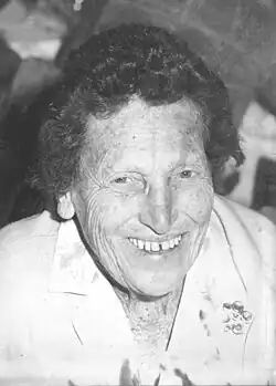 Smiling elderly woman
