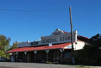 Bowenvale-Timor General Store, closed in 1997