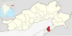 Location in Arunachal Pradesh