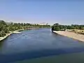 Beach on Dniester, in Tiraspol, July 2025