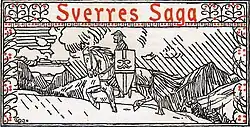 Title page to Sverre's saga, illus. Gerhard Munthe