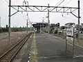 The view from the platform looking east, August 2009