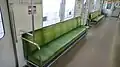 Bench seating in a Tojo Line 11030 series set in February 2012