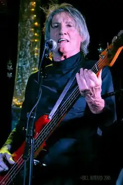 Myers performing with Roadmaster in 2018