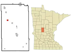 Location of Eagle Bend, Minnesota