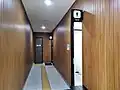 Toilets in the upper floor