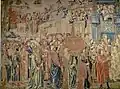 Tapestry: "Entry of the Ark of the Covenant into Jerusalem"; made in Brussels (1515-1525)