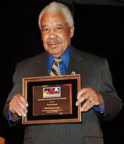 McIntosh receives the Jazz Master award from the National Endowment for the Arts in 2008. The award is the highest honor in jazz in the United States.