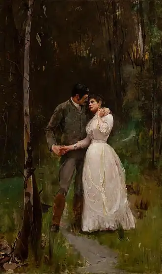 Tom Roberts, Reconciliation, 1887, Castlemaine Art Muuseum