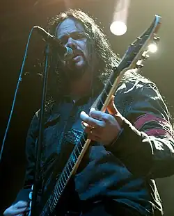 Englund with Evergrey in 2012