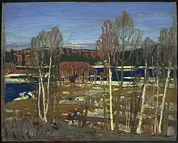 Lowery Dickson's Cabin, Spring 1917. National Gallery of Canada, Ottawa