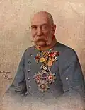 Emperor Franz Joseph I. in a Generals uniform