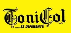 Stylized black text on a yellow background.