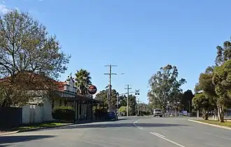 Wren St, Toolamba with the Junction Hotel on the left