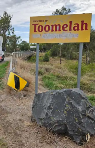 Toomelah location sign, 2023