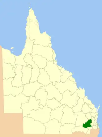 Location within Queensland