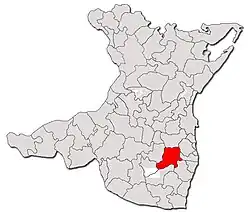 Location in Constanța County