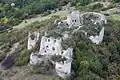 Aerial photography of Turňa Castle