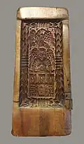 Toruń Gingerbread baking mould with city's coat of arms, 17th century