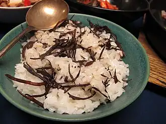 Korean totbap (tot rice)