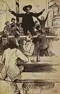 Le Refrain de la chaise Louis XIII au cabaret d'Aristide Bruant (1886)