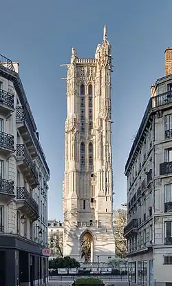 The Tour Saint-Jacques a surviving example of Flamboyant Gothic (1509–22)