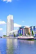 Seen from the canal