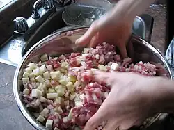 Preparation of the filling.