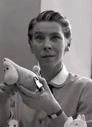 Artist and writer Tove Jansson in 1956.