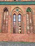 Gothic windows at the north façade.