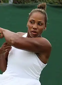 Taylor Townsend was part of the winning women's doubles team.[114]