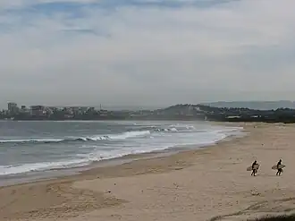 Towradgi Beach, looking south to Wollongong