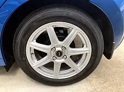 A Toyo Proxes R39A on a Mazda Demio