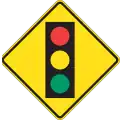 Traffic signals ahead.